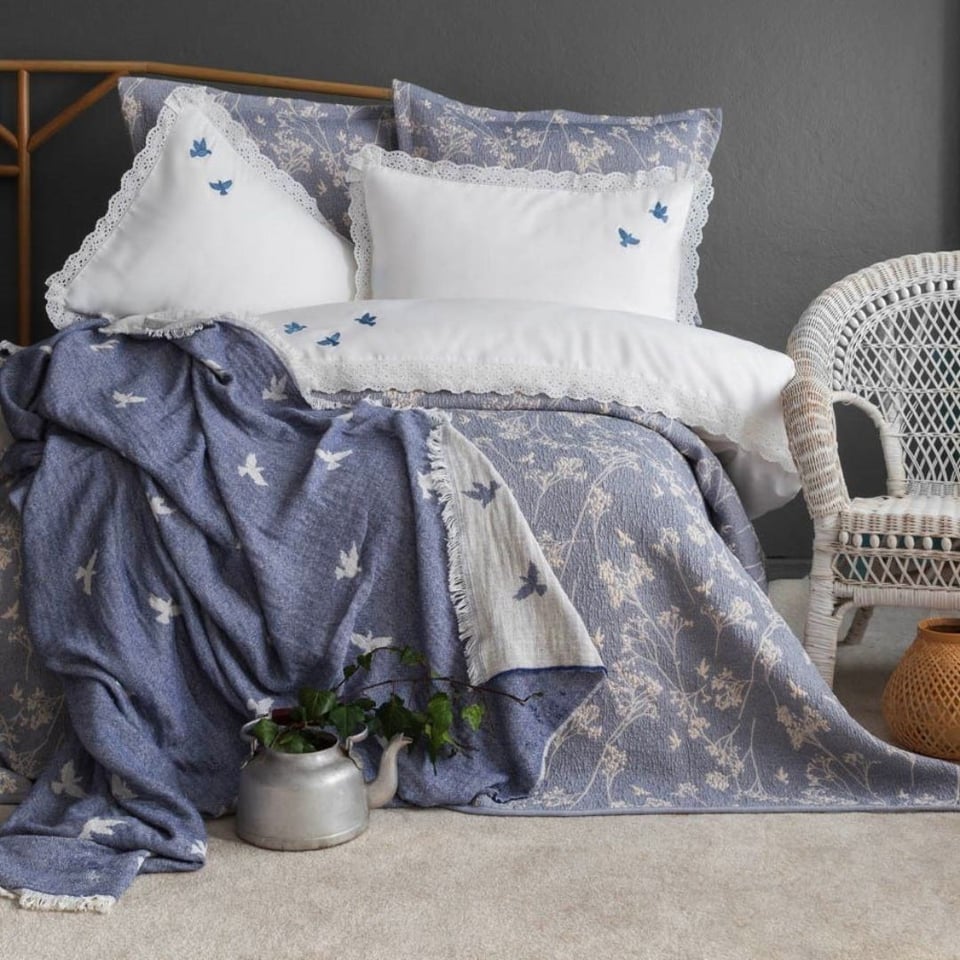 Bekleyen Urun Katalogu Apricitas Apricitas Çift Kişilik Tımeless Prime Set Albatros Indıgo