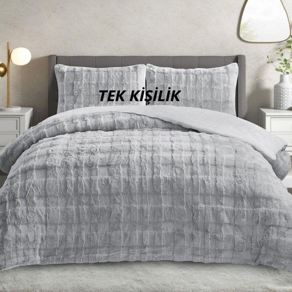 Daintyhome Siena Tek Kişilik Yatak Örtüsü Takımı Gri