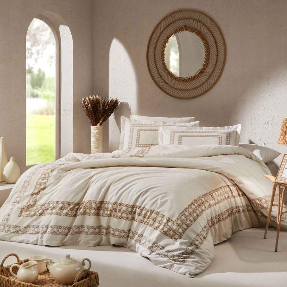 Özdilek Aurea Rnf Nevresim Takımı Çift Kişilik Krem