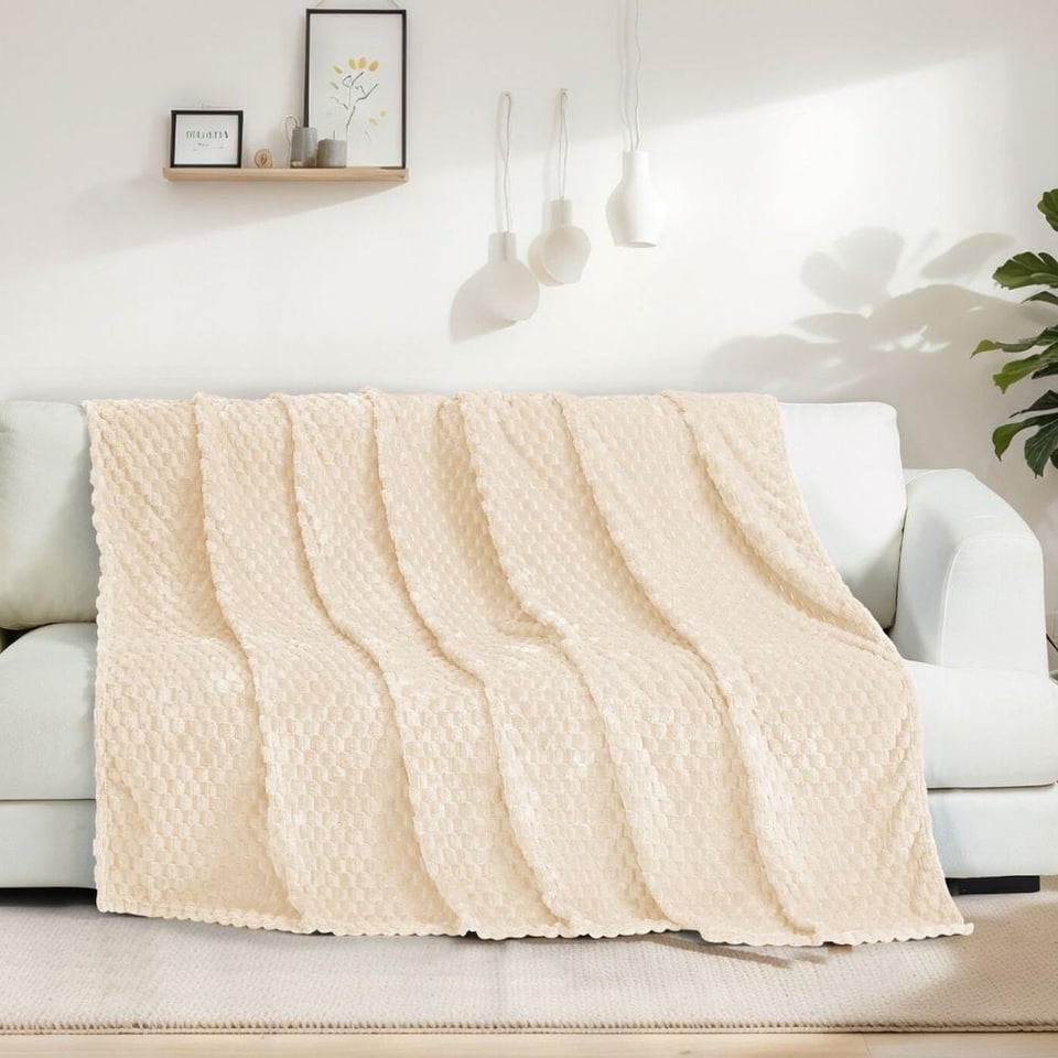 Daintyhome Petek Çok Amaçlı Örtü  Bej