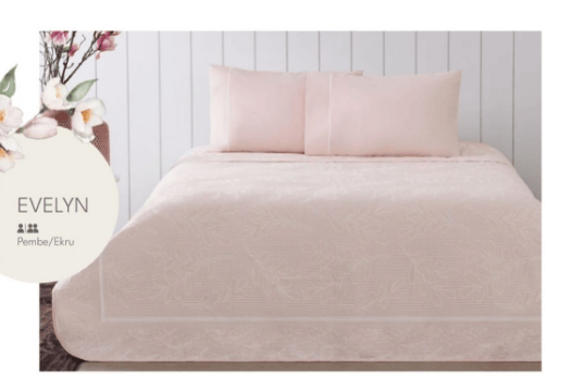 TAÇ EVELYN JAKAR PİKE TAKIMI PEMBE ÇK