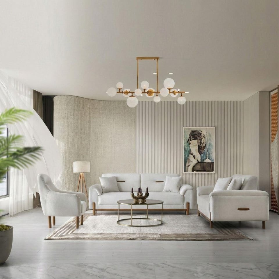 Koltuk Takımı Vize Mobilya Bohem Koltuk Takımı 3+3+1