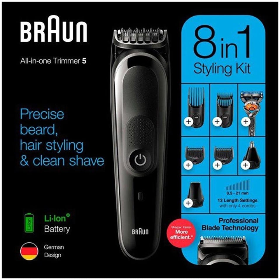 Braun MGK5260 BLK/Grey + RZR Box Ceemea Bakım Kiti