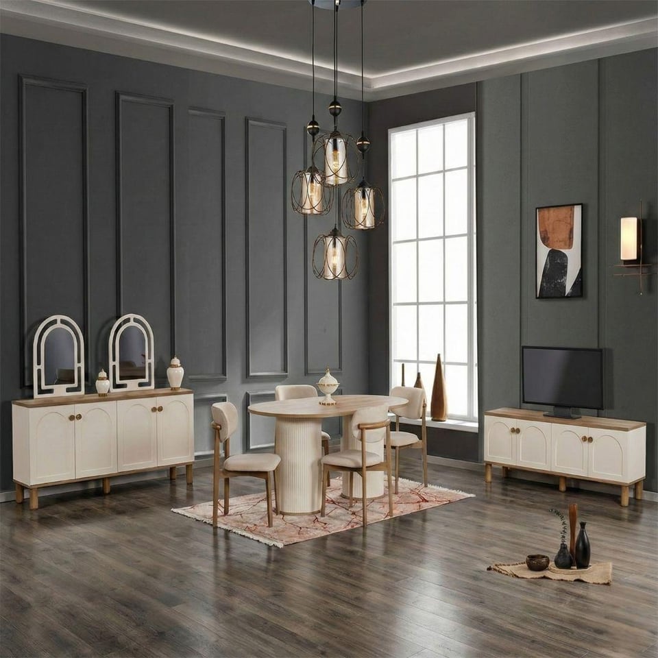 Yemek Odası Takımı Dardason Buse Ünitesiz Yemek Odası Takımı 6 Sandalyeli(6050 Buse Sand.)