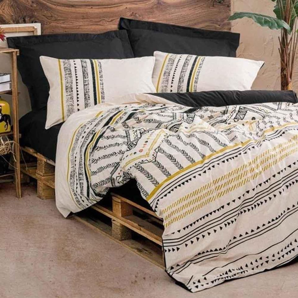 Ethnic Tek Kişilik Nevresim Takımı Elvira Siyah