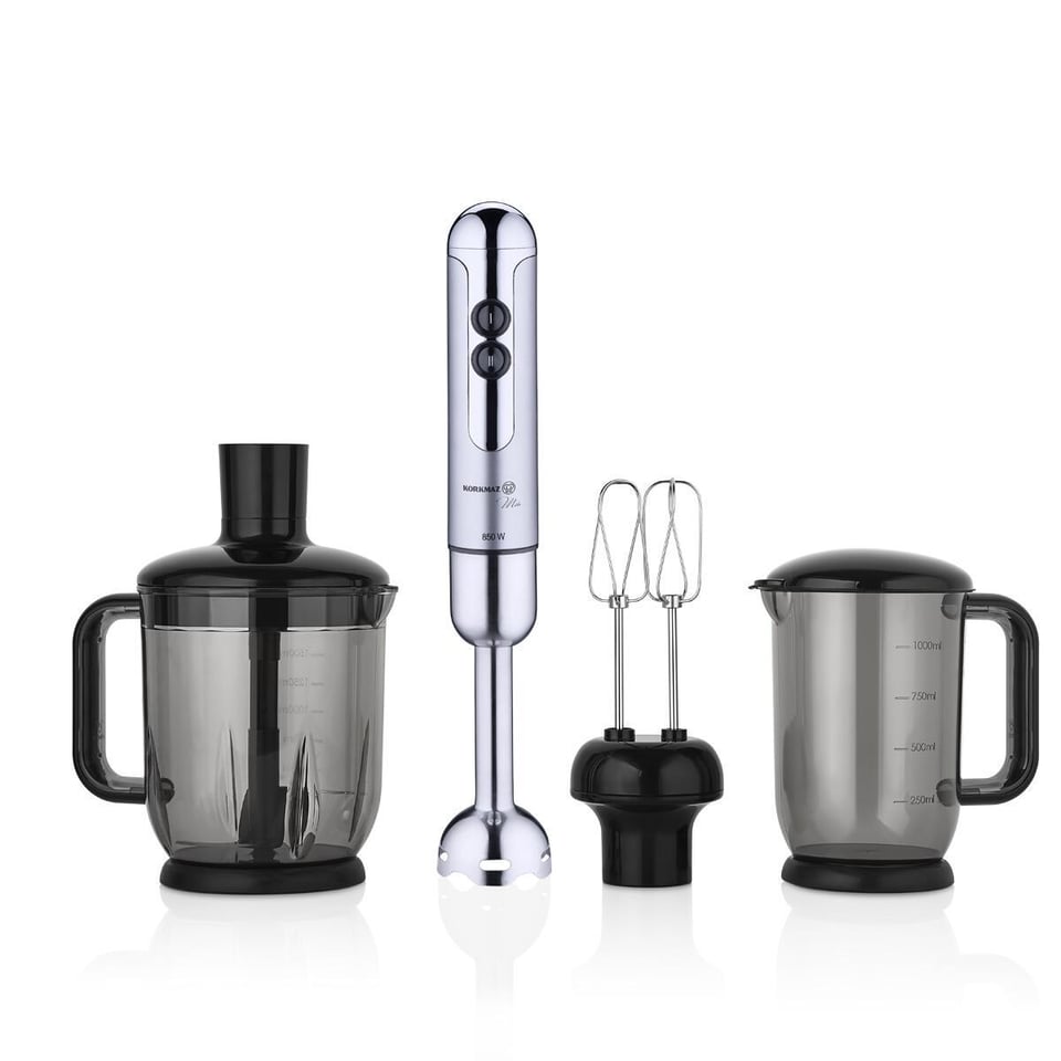 Korkmaz A447-16 Mia Mega Blender Set Inox/Krom