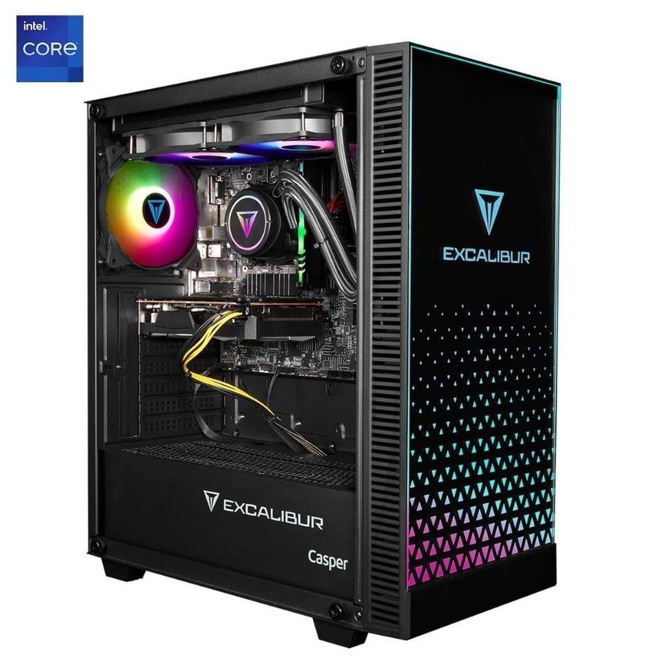 Casper Excalibur E65H.144F-BE50X-0FC 14. Nesil Intel® Core™ i5 14400F İşlemci 16GB 500GB NVMe SSD GeForce® RTX 3050 6 GB 96 Bit G DDR6 Free Dos Masaüstü Oyun Bilgisayarı