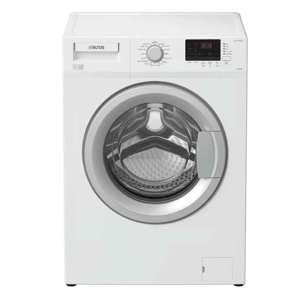 Altus AL 9103 MD Beyaz Siyah 9 KG-1000 devir-İnverter Motor XL Kapak Çamaşır Makinesi