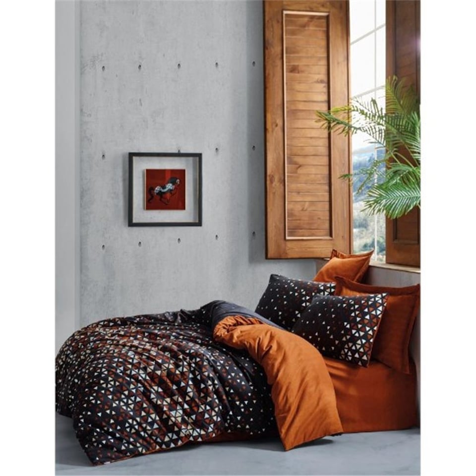 Cotton Box Dark Çift Kişilik Nevresim Takımı Colin Tarçın
