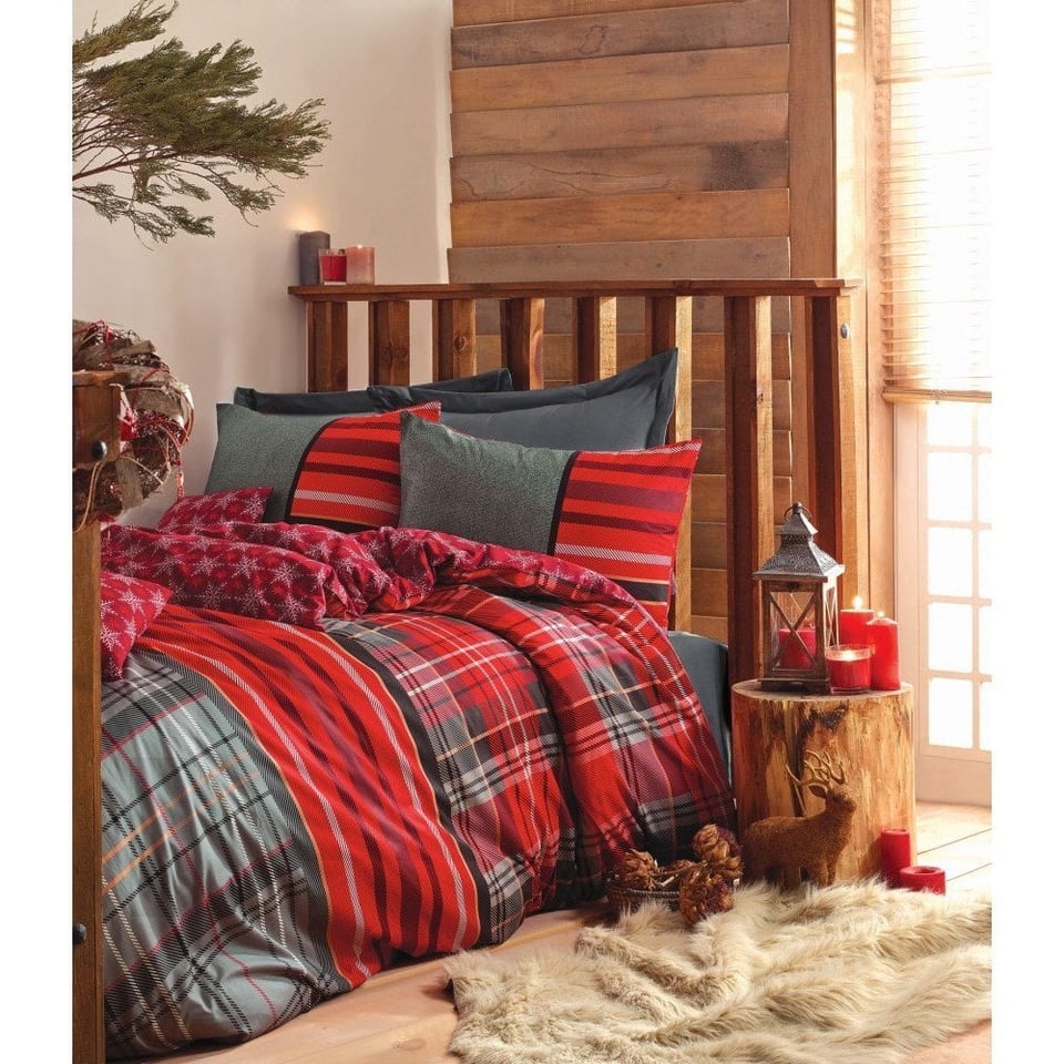 Cotton Box Masculine Ranforce Tek Kişilik Nevresim Takımı Santa Gri