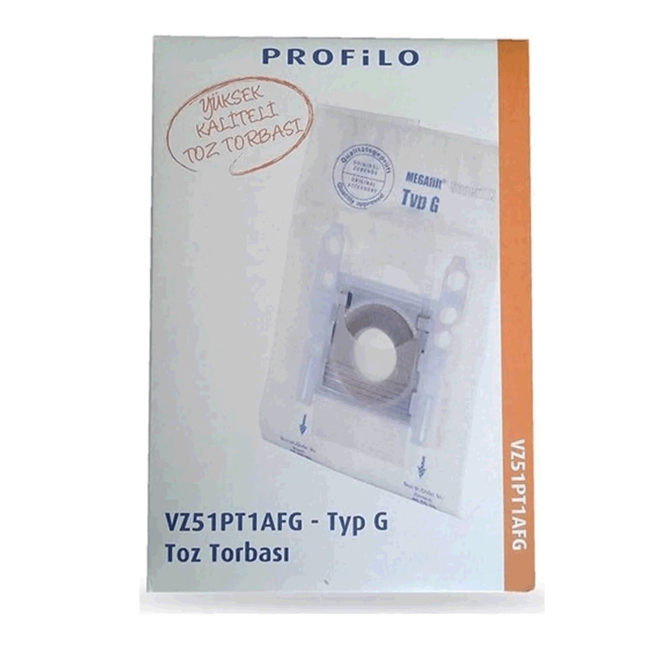 Profilo VZ51PT1AFG Elektrik süpürgesi Toz torbası