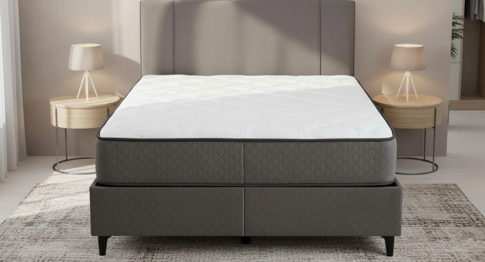 Suare Çift Kişilik Baza Başlık Yatak Set (150*200)