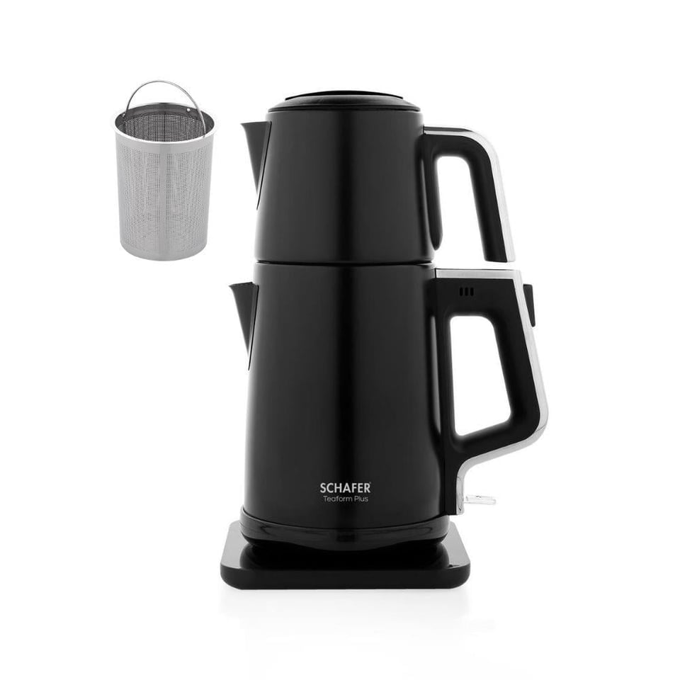 Schafer 2SE713-25001-SIY02 Teaform Plus Paslanmaz Çay Makinesi-Siyah