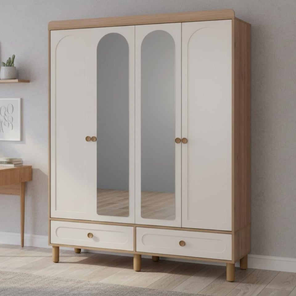 Bohem M144 4 Kapılı Gardırop