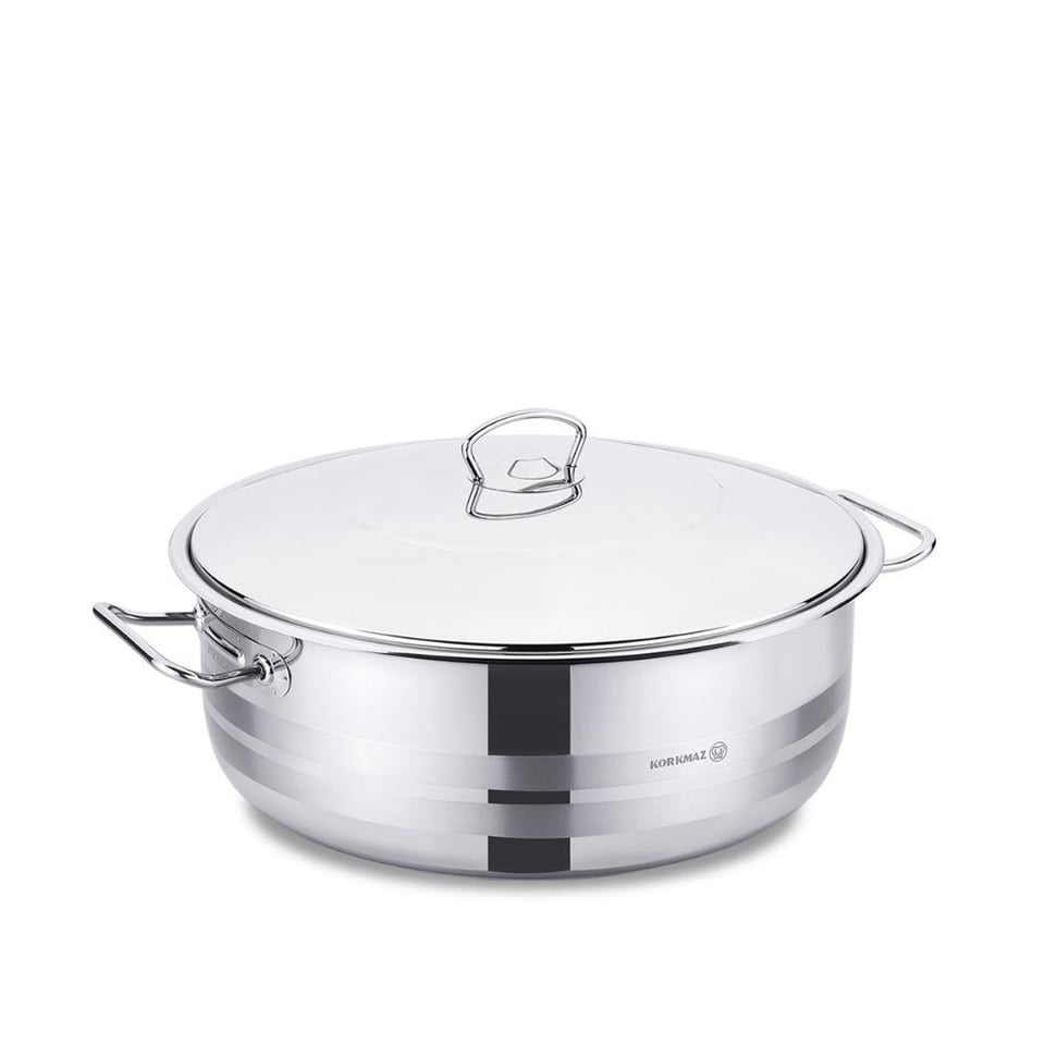 Korkmaz A1956 Mega Ekstra Kısa Tencere 36x10 cm 10 Lt