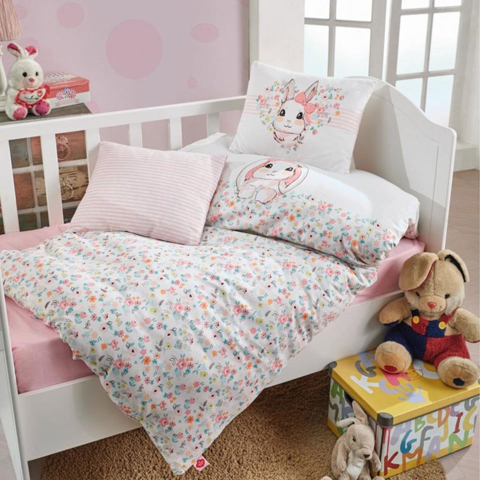 Cotton Box Bunny Bebe Nevresim Takımı Pembe