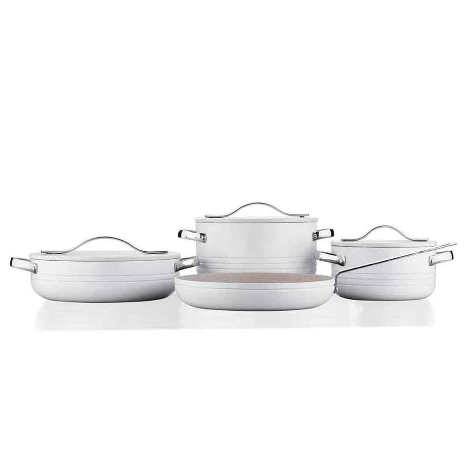 Linea Plus 7 Parça Vanilya Tencere Seti