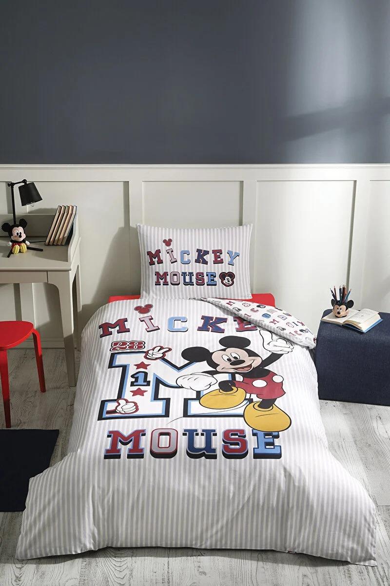 ÖZDİLEK DISNEY GRI MICKEY COL. TK NEVRESİM TAKIMI  (8697353579714)