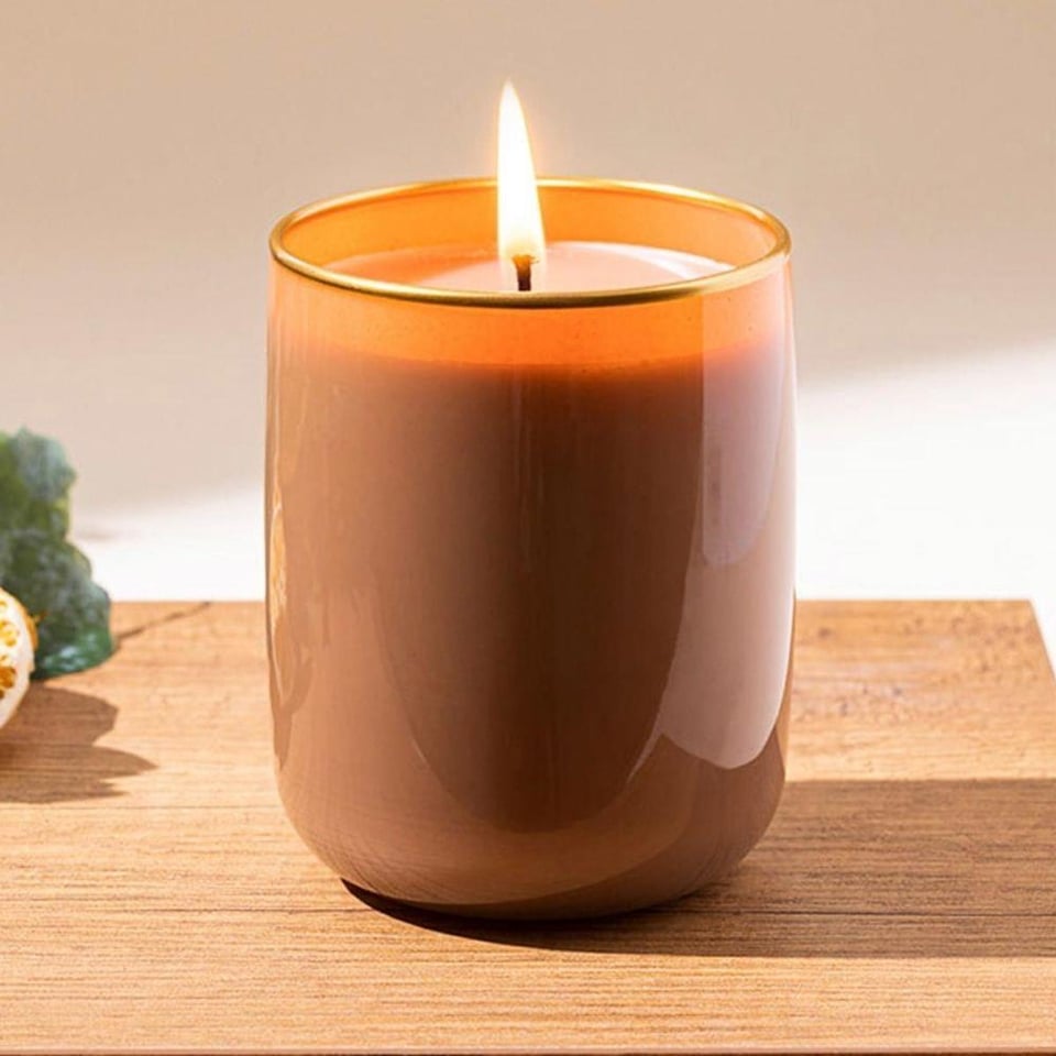 Englısh Home Valentin Koyu Bej  Kokulu Mum. 190 gr