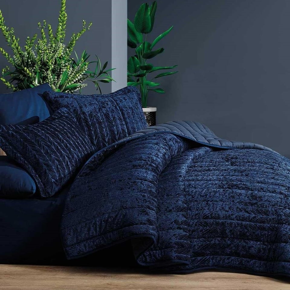 ELART VELVET COMFORT SET LACİVERT 01.01.01.03.047.20