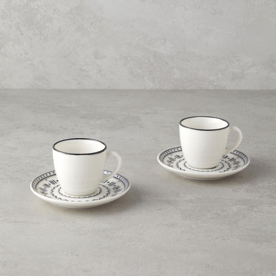 Fincan / Kupa Englısh Home English Home Deco Kahve Fincan Takımı 90 ml Siyah