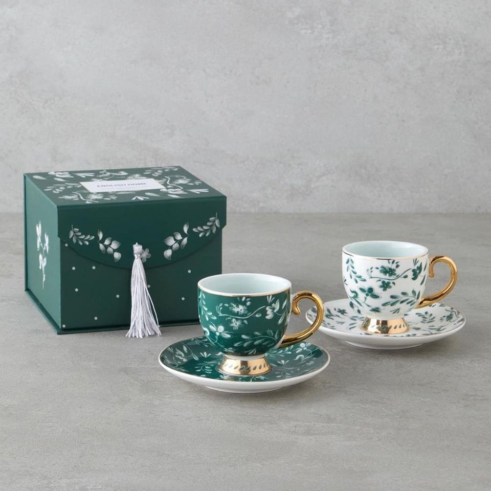 Fincan / Kupa Englısh Home English Home Leafscape Kahve Fincan Takımı 100 ml