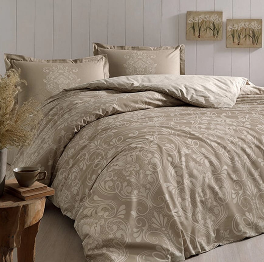 Özdilek Rf Bej Antıco Çift Kişilik Nevresim Takımı 8697353522284