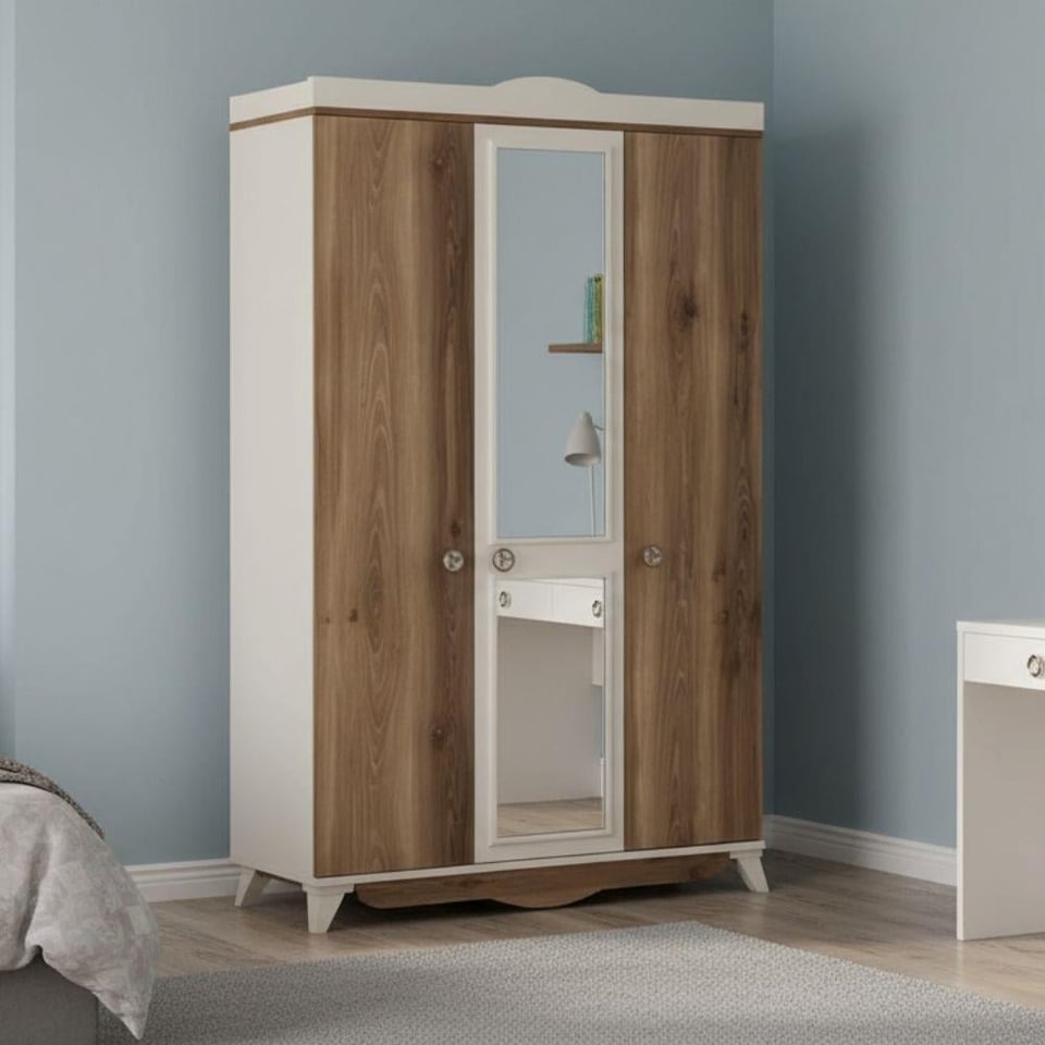 DM138A Irmak 3 Kapılı Aynalı Gardırop