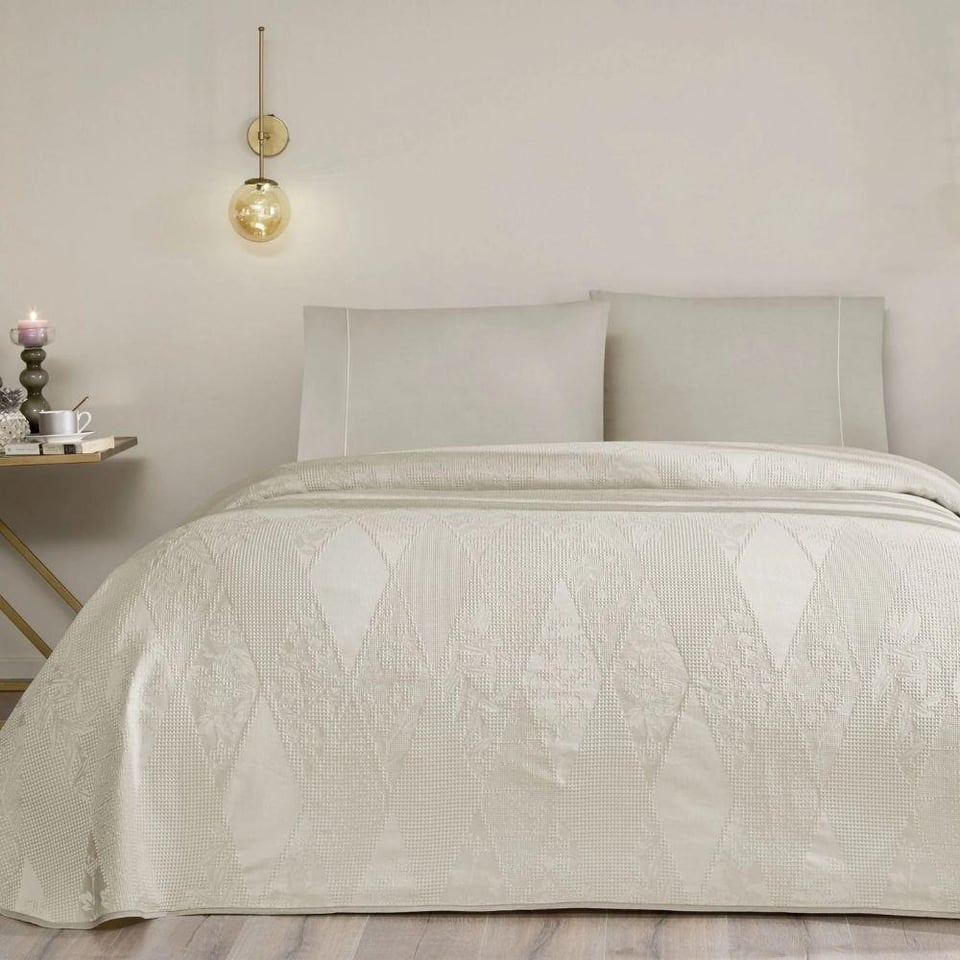 Taç Jakar Flava Çift Kişilik Pike Takımı Gri