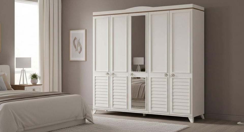 DM135 Irmak 5 Kapılı Gardırop