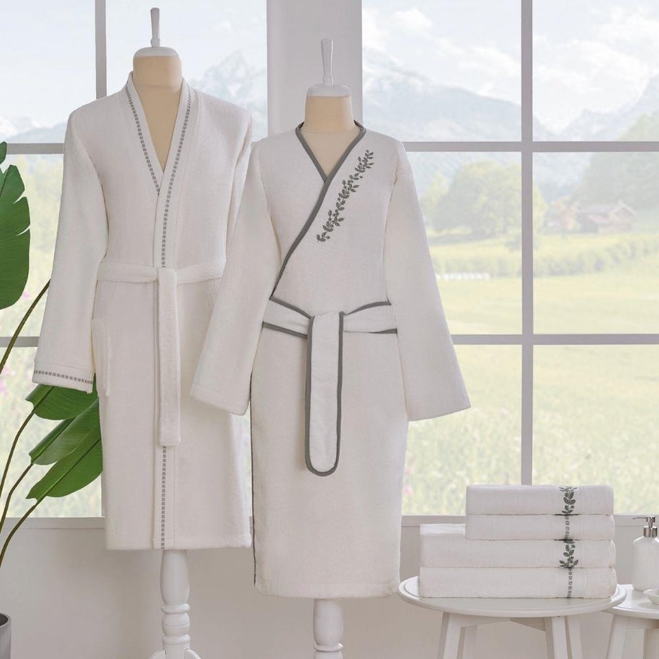 Özdilek Jardin Krem Yeşil-Krem Aile Seti