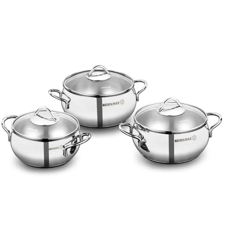 Korkmaz A1801 Tombik Jr. 6 Parça Tencere Seti
