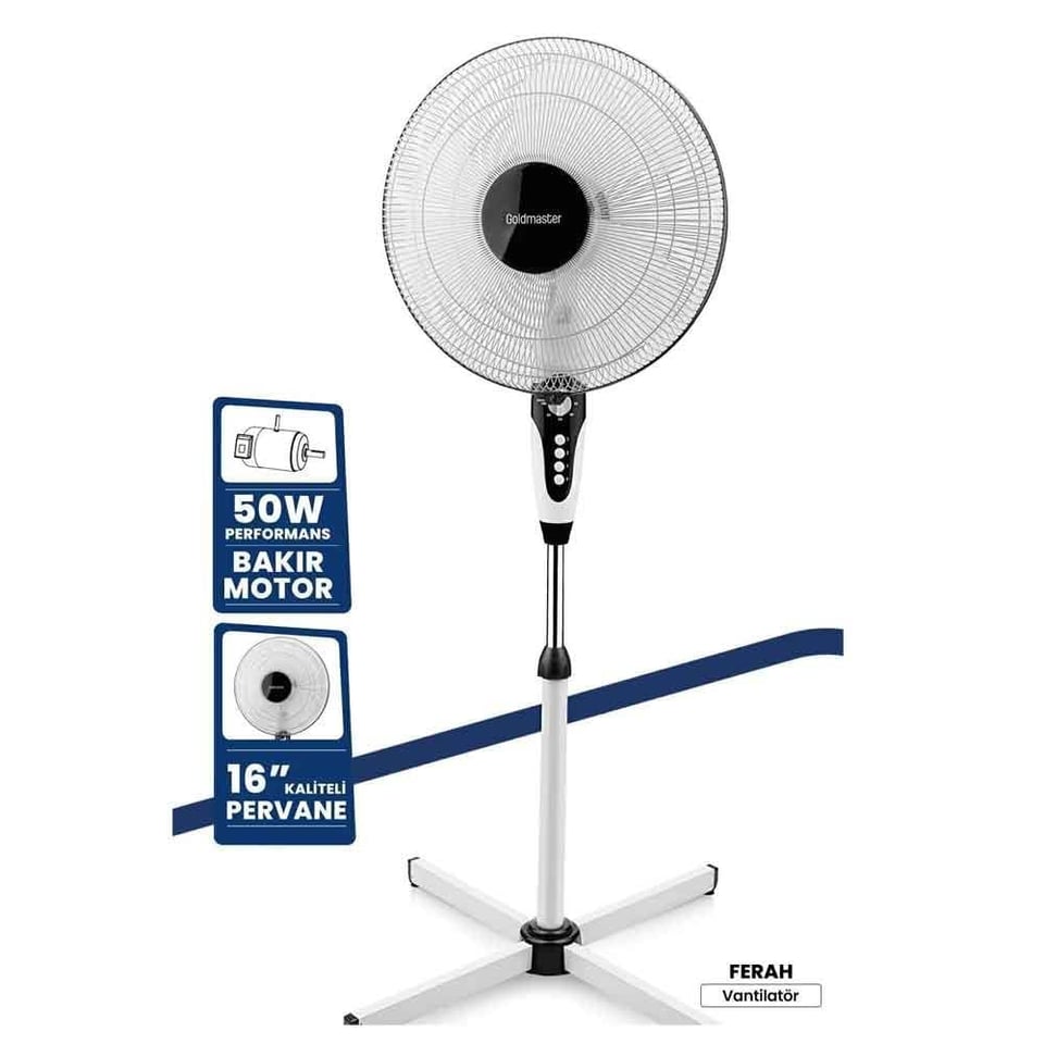 Goldmaster GM-7927  Ferah Ayaklı Vantilatör 50W