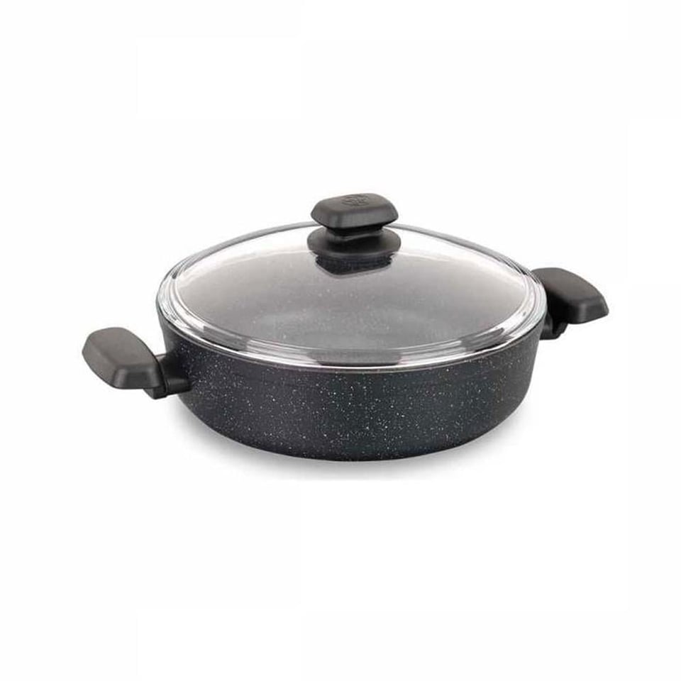 Korkmaz A 1345 Ornella Granit 28 Cm Kısa Tencere