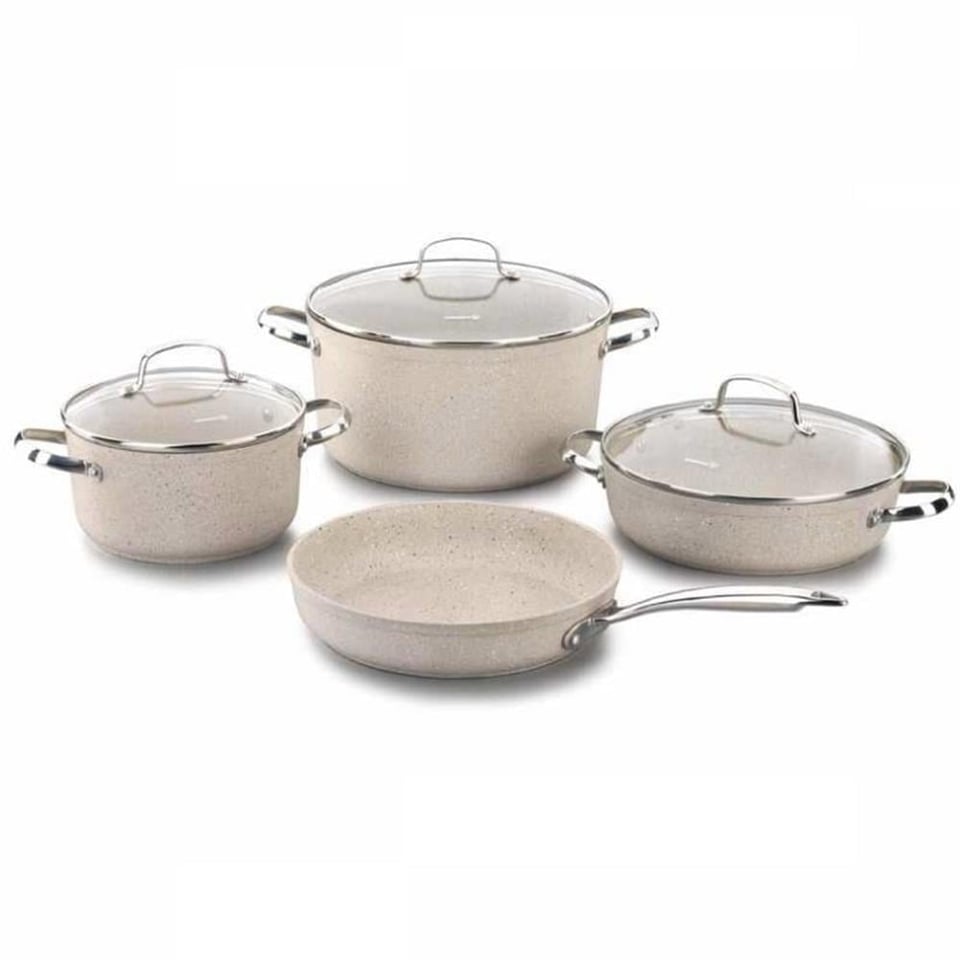 Korkmaz A1272 Granita 7 Parça Granit Tencere Seti