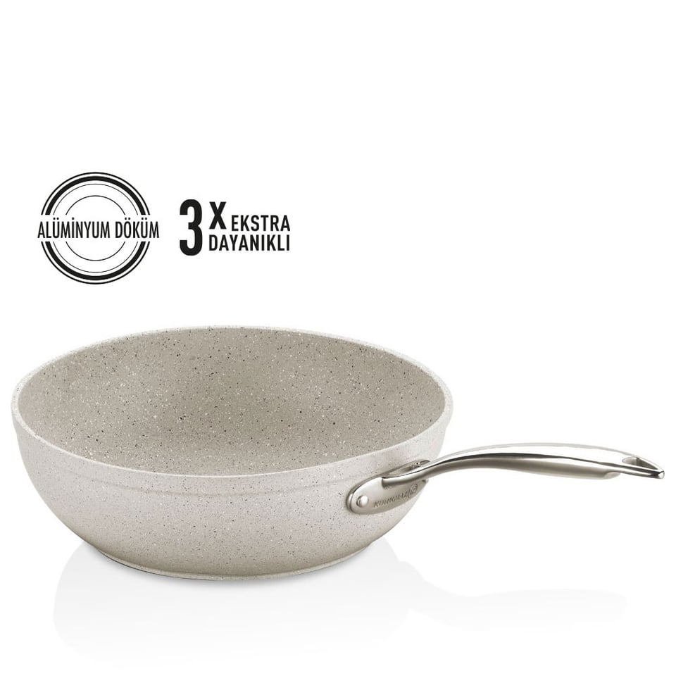 Korkmaz A1273 Granita Wok 24X6,5 cm