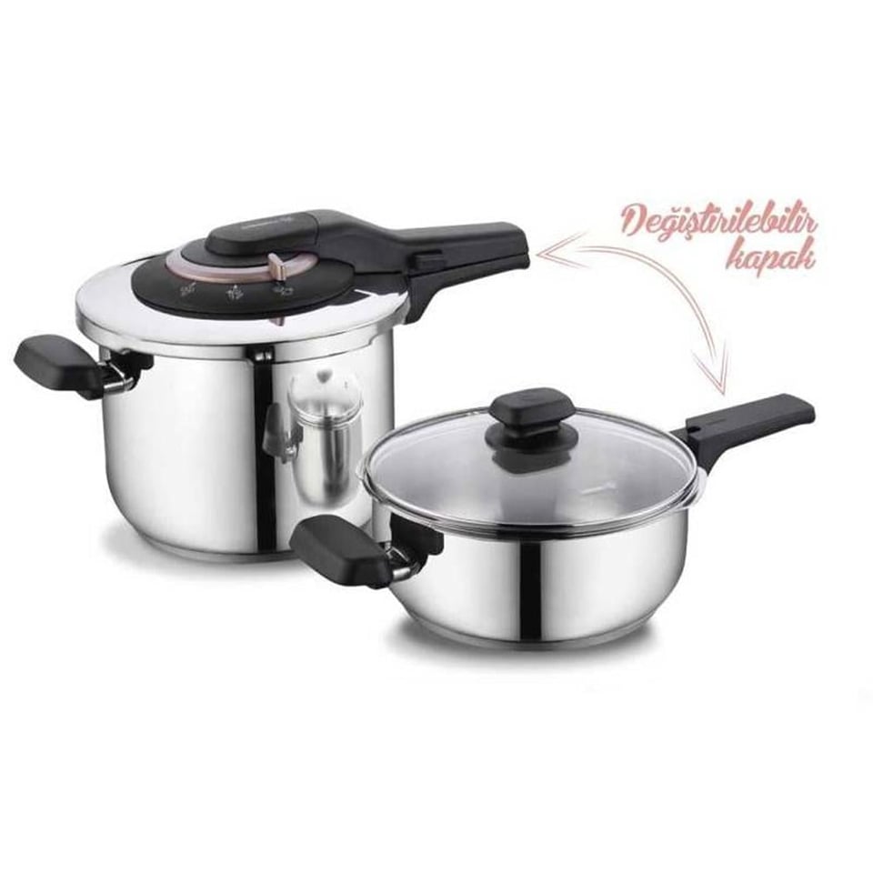 Korkmaz A168 Vita Plus Quattro 4 Parça Düdüklü Tencere Seti