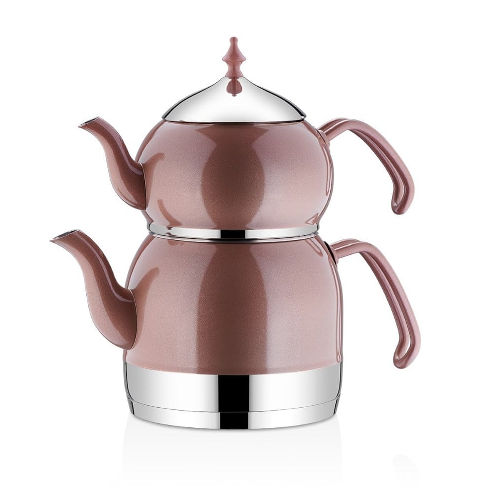 Korkmaz A226-02 Rena Çaydanlık Takımı Rose Gold