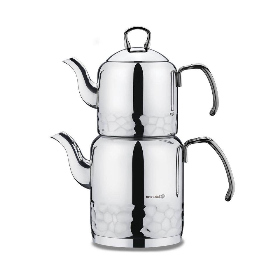 Çaydanlık / Cezve Korkmaz Züccaciye Korkmaz A227-01 Erna Çaydanlık Takımı Inox