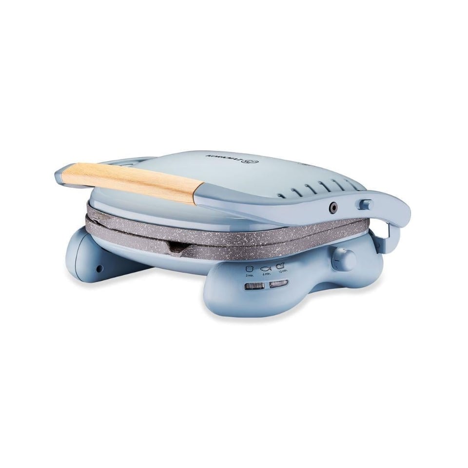 Tost Makinesi Korkmaz Küçük Ev Aletleri Korkmaz A324-16 Castron Minta 1800W Seramik Kaplı Döküm Tost Makinesi Mint
