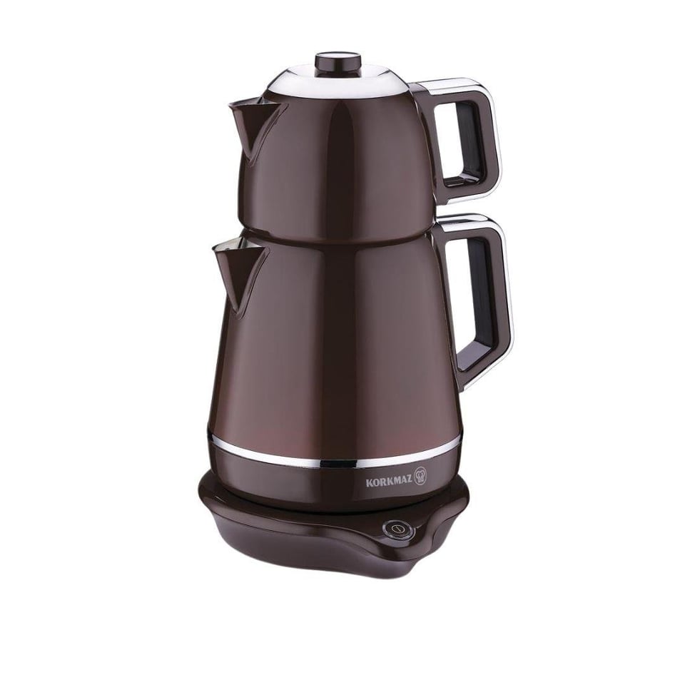 Çay / Semaver Korkmaz Küçük Ev Aletleri Korkmaz A332-07 Demiks Elektrikli Çaydanlık 20 Bardaklık Robusta/Krom