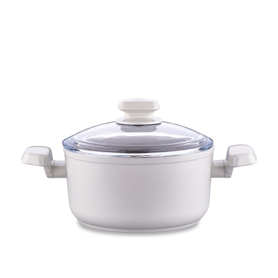 Bekleyen Urun Katalogu Korkmaz Züccaciye Korkmaz A3972 Ornella Sera Tencere 24x12,5 Vanilya