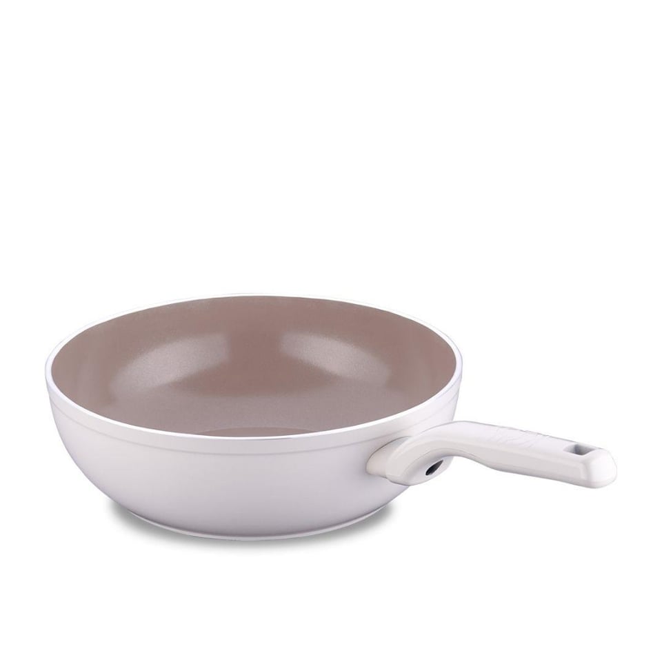 Bekleyen Urun Katalogu Korkmaz Züccaciye Korkmaz A3984 Ornella Sera Wok 24x6,5 Vanilya