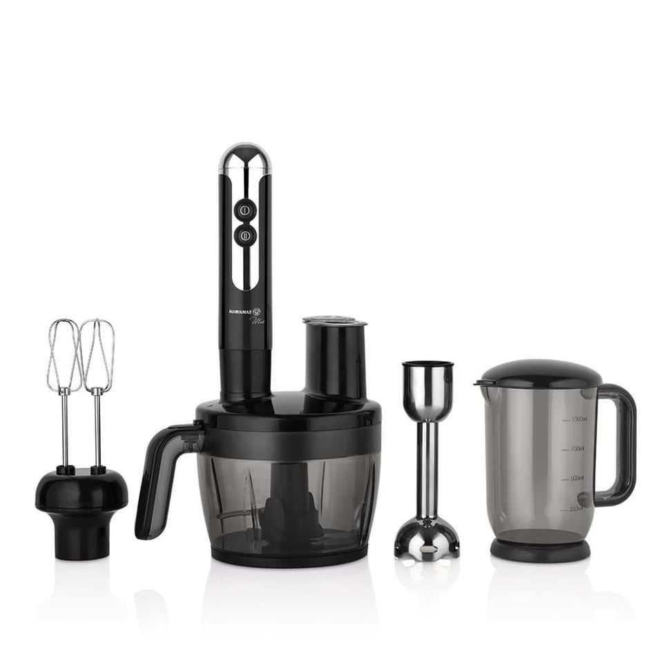 Korkmaz A457-06 Mia Multi Blender Set Siyah/Krom