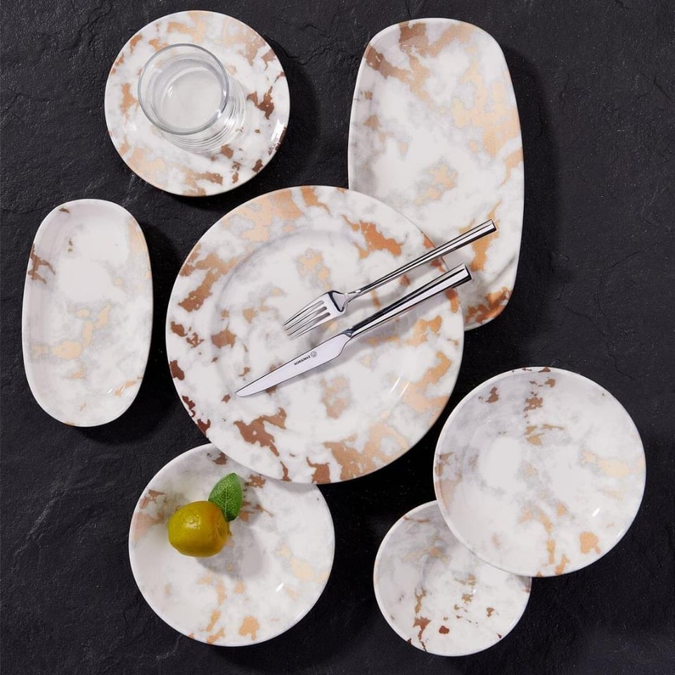 Kahvaltı Takımları Korkmaz Züccaciye Korkmaz A8745 Doğa Coll.26 Parça Kahvaltı Takımı