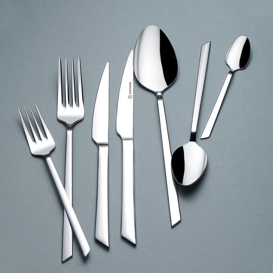 Çatal/Kaşık/Bıçak Takımı Korkmaz Züccaciye Korkmaz Lisa 84 Parça Çatal Kaşık Bıçak Seti