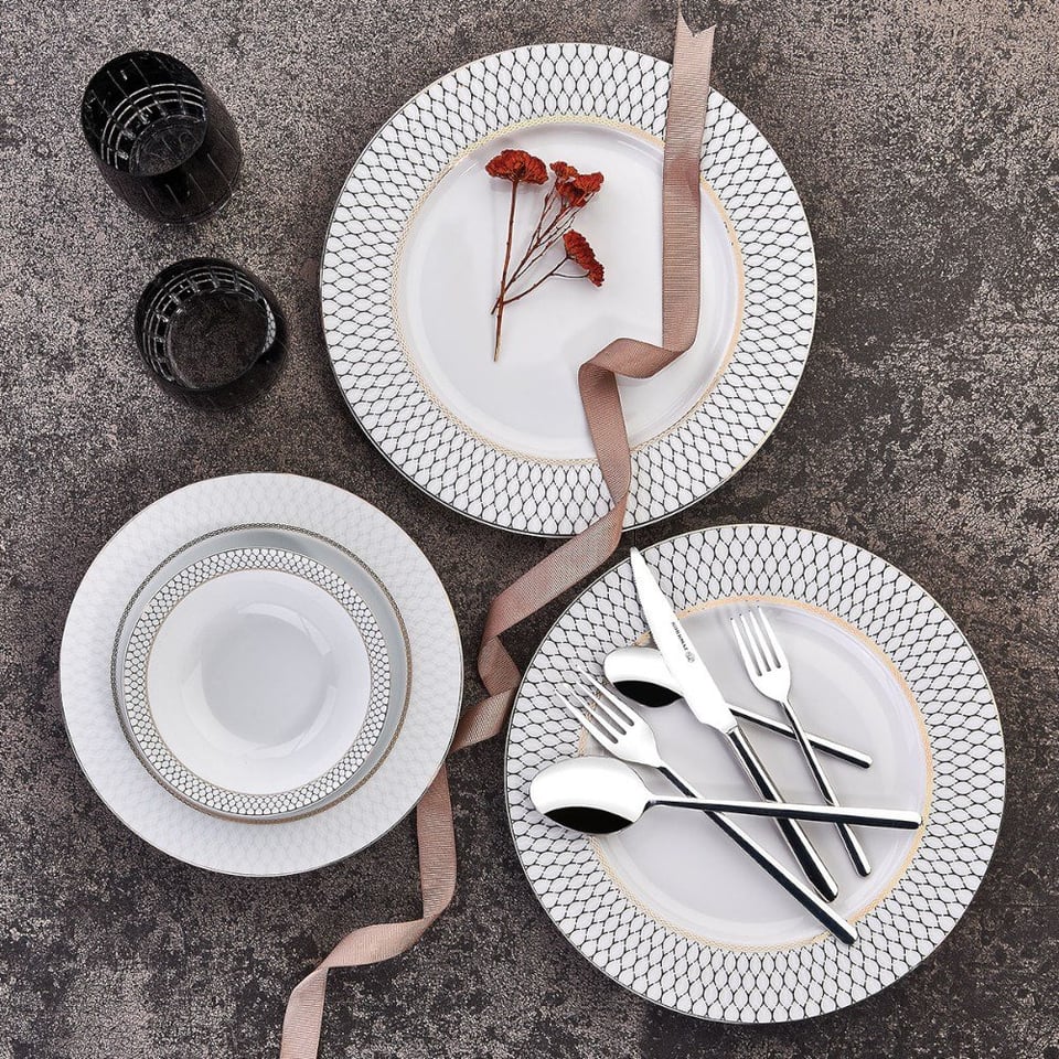 Korkmaz Perla Collection 60 Parça Yemek Takımı