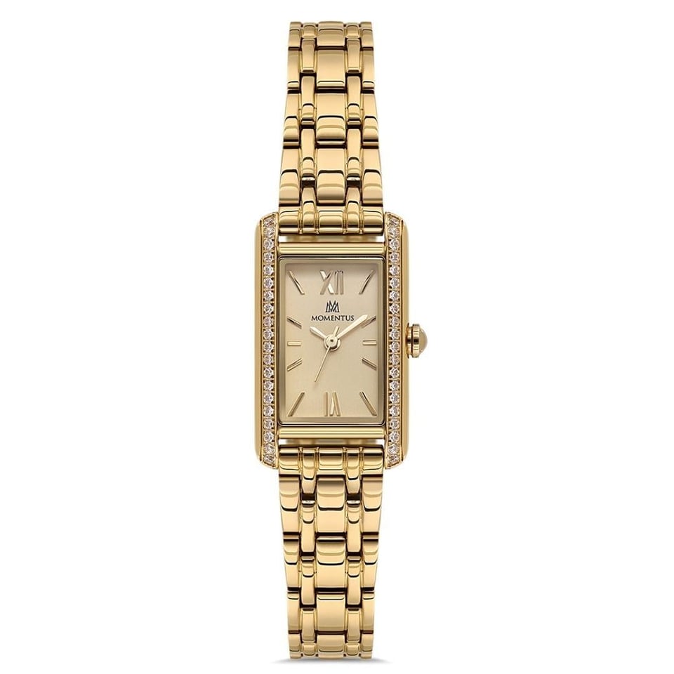 Kadın Saat Momentus Byn Momentus MM.SS278G-08SG Kadın Swarovski Taşlı Kol Saati