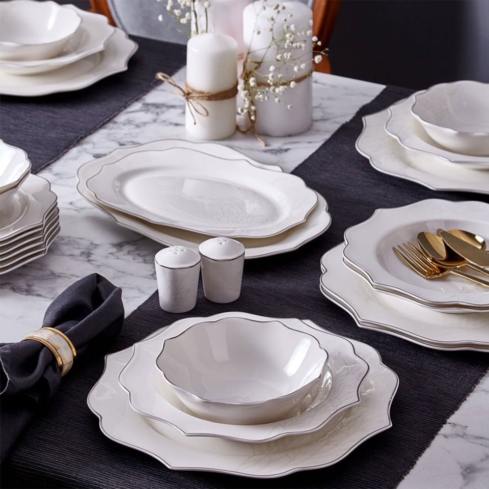 Neva N3243 Yasmin Romantik 28 Parça 6 Kişilik Yemek Takımı
