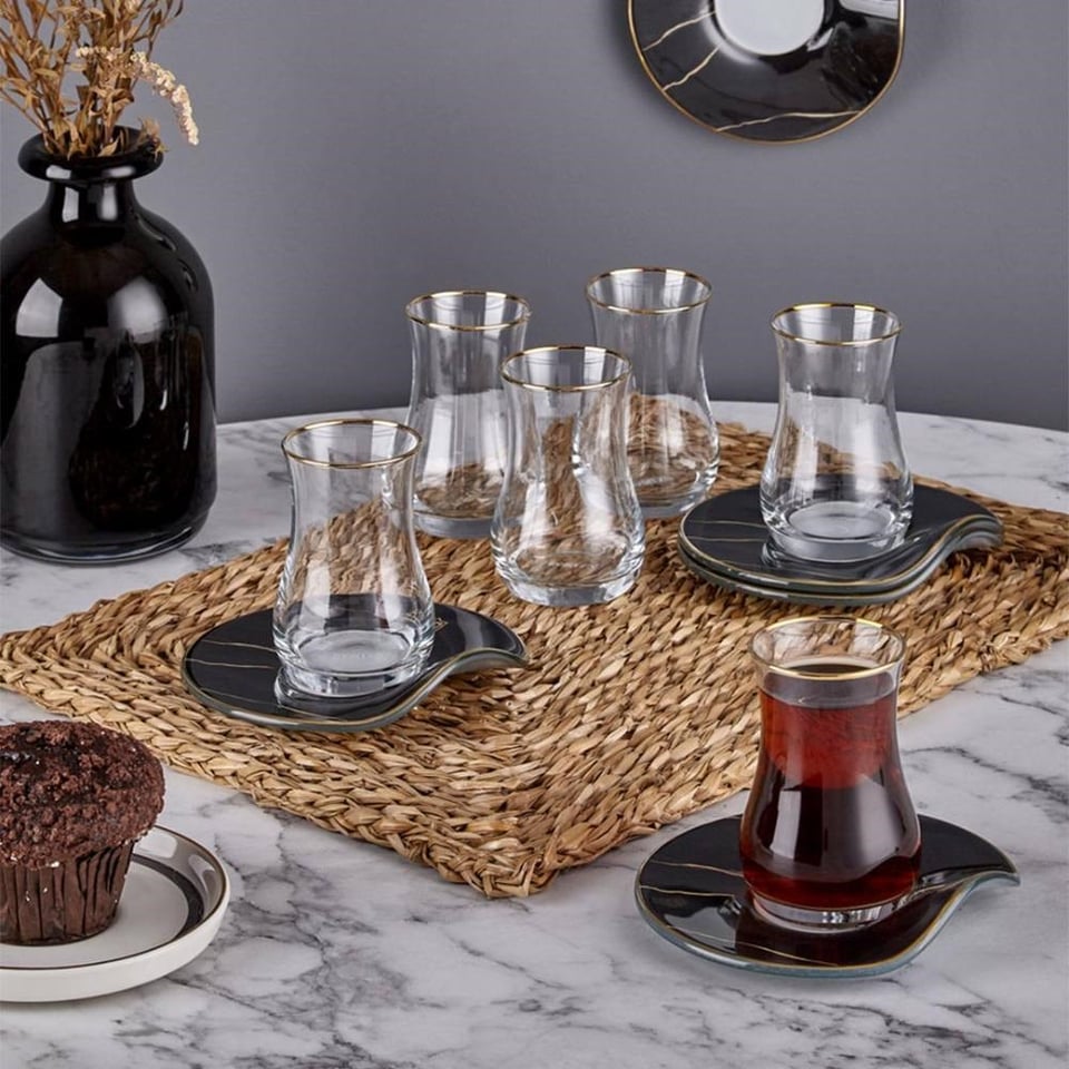 Neva N3254 Marble Plus 6 Kişilik Çay Seti